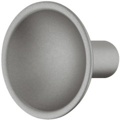 Knob zi.silver matt 12x30mm