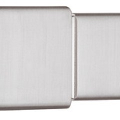 Knob alu.nick.brush. 14x34mm