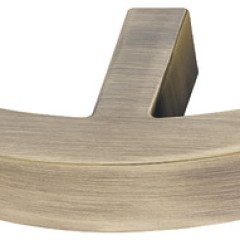 Knob zi.antique brass brushed 62x42mm