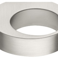 Knob zi.nickel brushed 56x50mm
