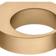 Knob zi.gold col.brush. 56x50mm