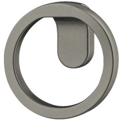 Knob zi.grey metallic matt 51x22mm