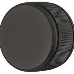 Knob alu.black matt 50x30mm