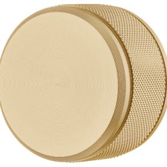 Knob alu.gold col.brush. 50x30mm