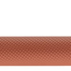 Handle Zi./Alu.rusty cop.red.174x39mm