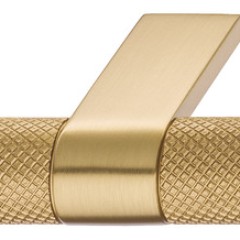 Knob Zi./Alu. gold.brush.44x39mm