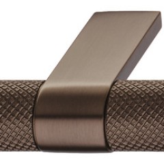 Knob Zi./Alu.metallic bronze.44x39mm