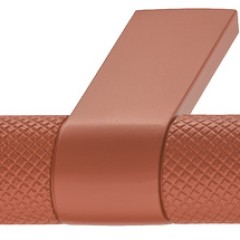 Knob Zi./Alu.rusty cop.red.44x39mm