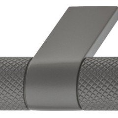 Knob Zi./Alu. moss grey 44x39mm