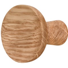 Knob oak natural varnished 32x31,5mm