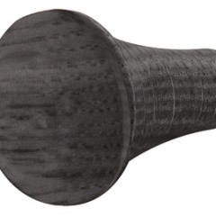 Knob oak black stained 26,7x31mm