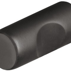 Knob st.st.black mat. 12x25mm
