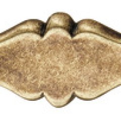 placuta zinc, cul. bronzului 120x28mm