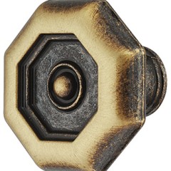 buton zinc bronz 33x21mm