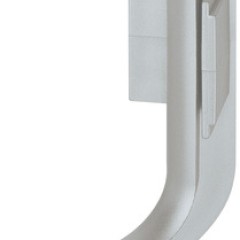 Coltar interior profil J, plastic, gri