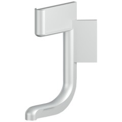 Ext.corner plast.alu.silv.col.L-prof.LED