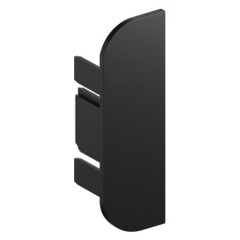 End cap l.plast.alu.black C-prof.LED