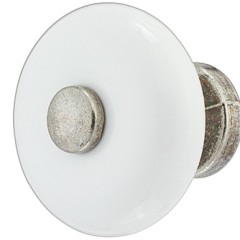 Knob por.wh/zi.ant.tin 25x30mm