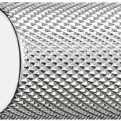 Knob alu. pol. chr. 17x28mm