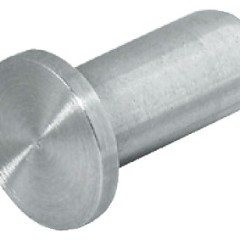 buton inox, fi 10 mm, finisaj mat