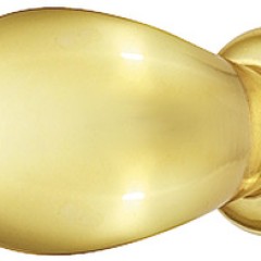 Knob brass pol. 14x28mm