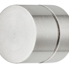 Knob stainl.st.matt 28x28mm