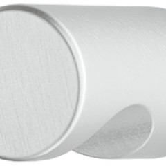 25X25MM ALU FR KNOB SILVER ANODIZED ALU