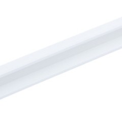 Inset handle zinc white 160mm