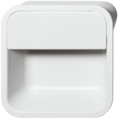FLUSH HDL C/C 38 MM ZINC WHITE MATT