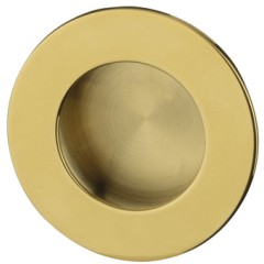 Flush handle st.st.brass pol. 50x40x12mm