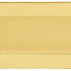 Flush handle st.st.brass pol.130x37x13mm