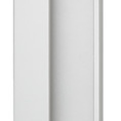 maner zinc, cul aluminiu, mat 253x63mm