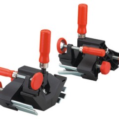Angled door-frame clamp