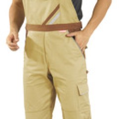 Bib overall sand/brown size 52