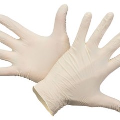 Dispos.gloves transp. size M