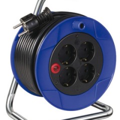 Cord reel blue/black 15m