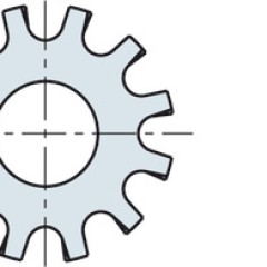 T.lock washer st.gal.ID= 6,4mm