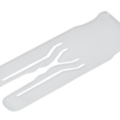 Spacer plate pl.white 1mm