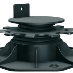 Adj.foot tilt 8% black 65-155mm